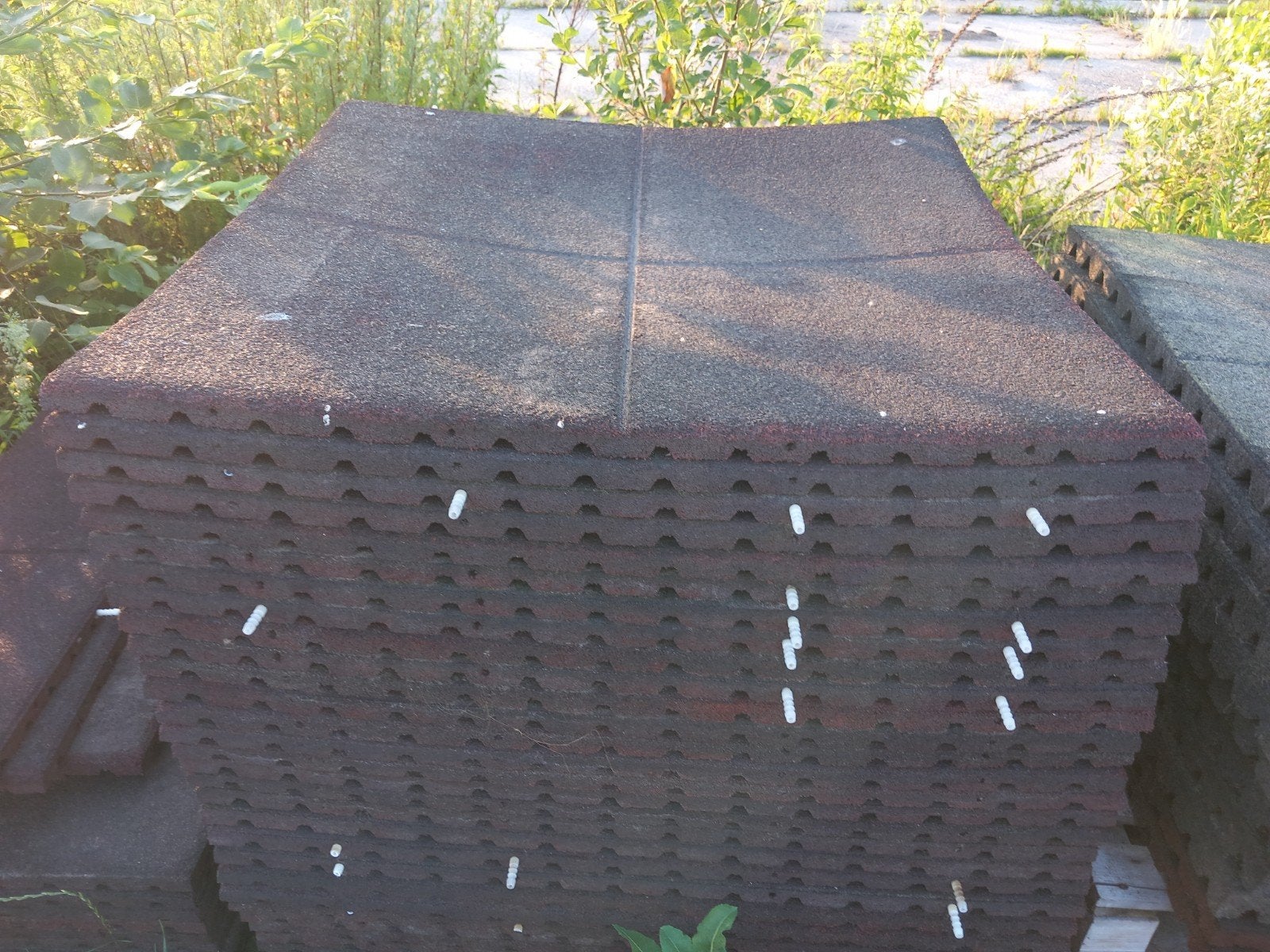 40 Rubber matten 100x100x3, Ophalen, Gebruikt, -, -