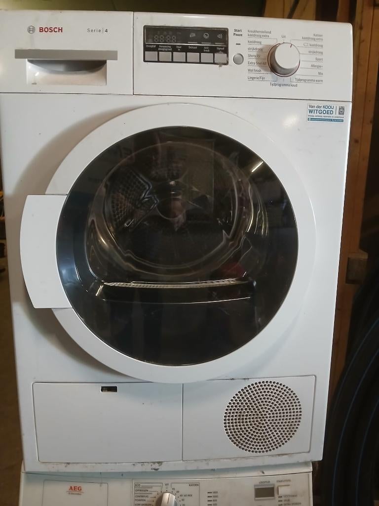 bosch wasdroger condens droger, Ophalen, 6 tot 8 kg, Gebruikt, Voorlader