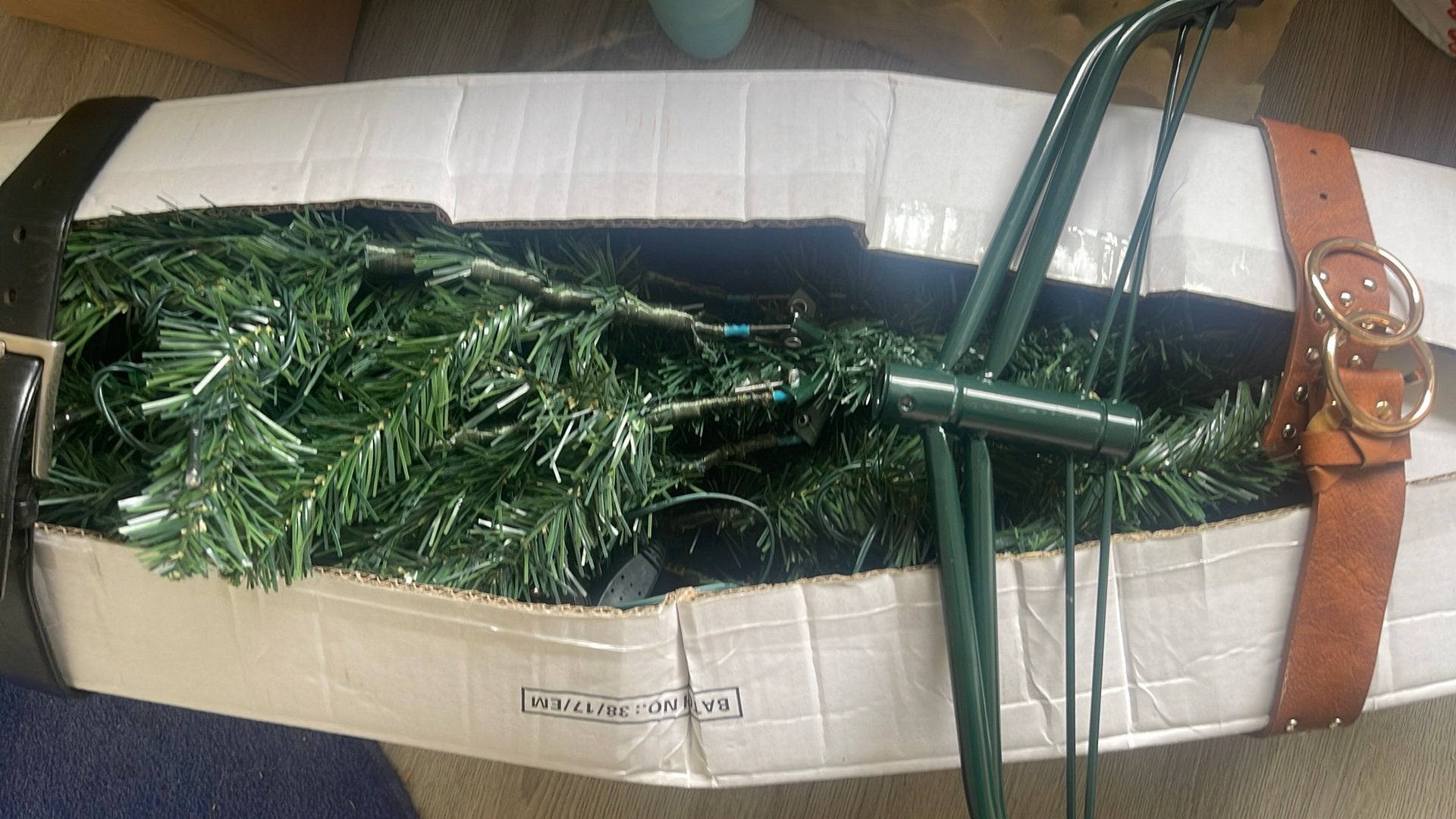 Gratis kerstboom met lichtjes en ballen, Diversen, Ophalen, Gebruikt