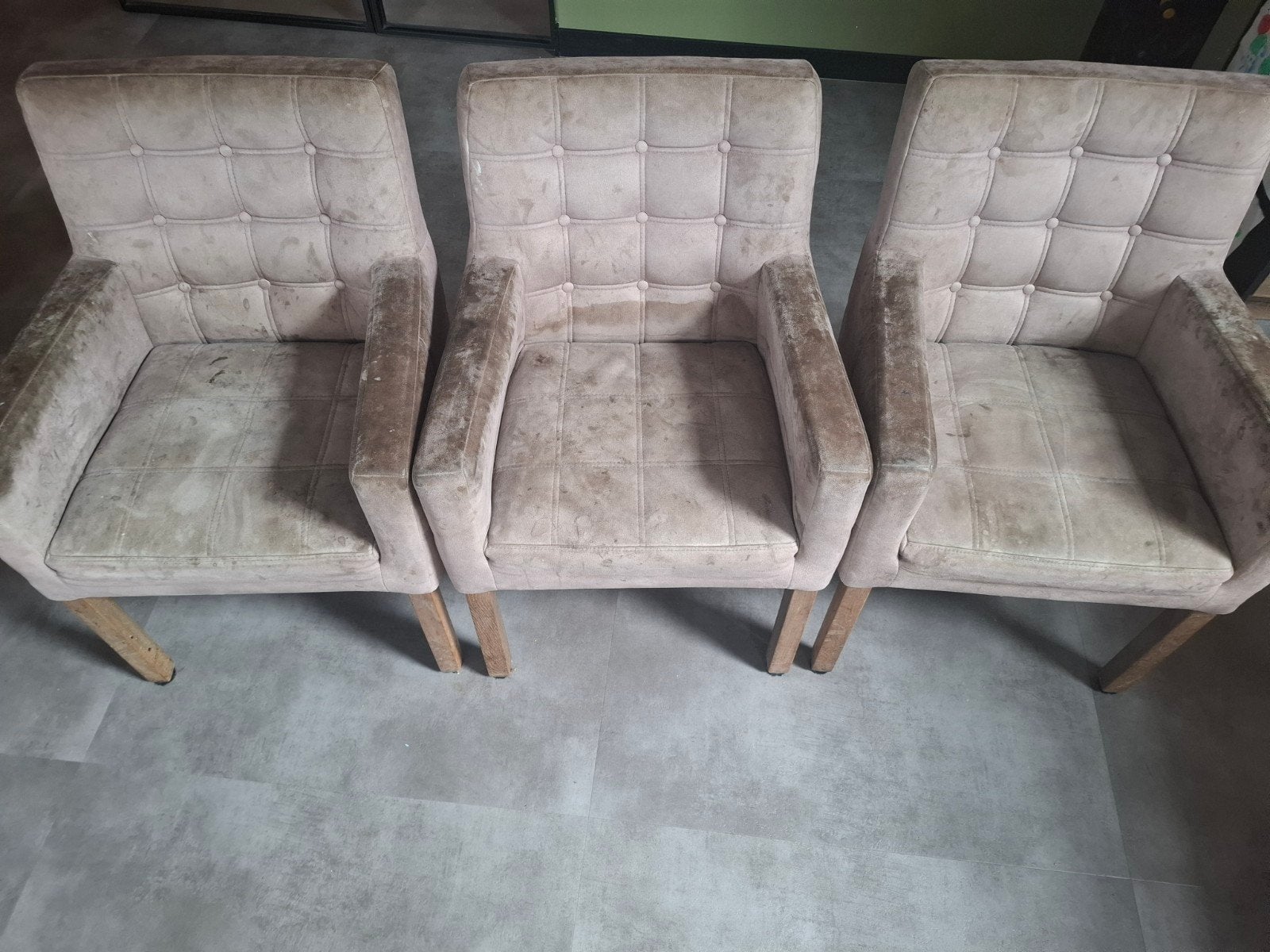 Set van 3 vintage fauteuils - Opknapper, Gebruikt, Overige kleuren, Drie, Vintage
