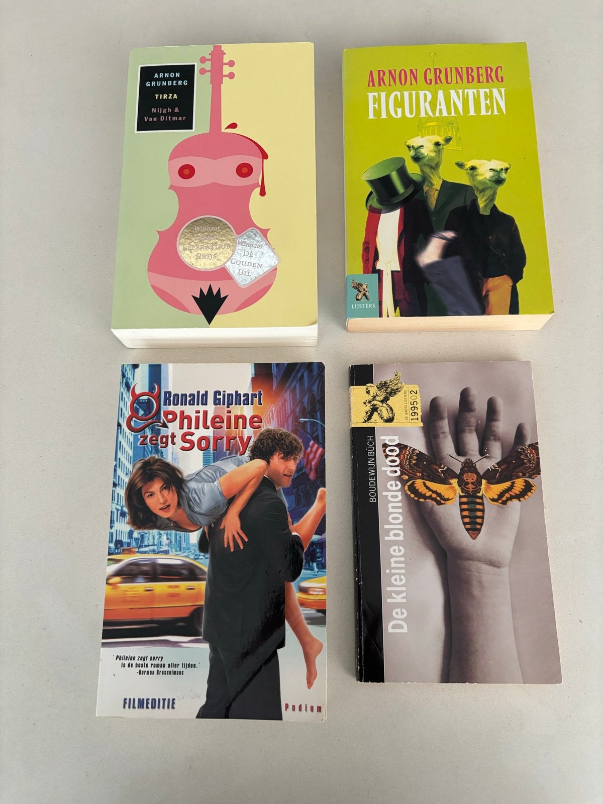 Boeken Arnon Grunberg, Ronald Giphart, Boudewijn Büch, Ophalen of Verzenden, Gelezen, Nederland