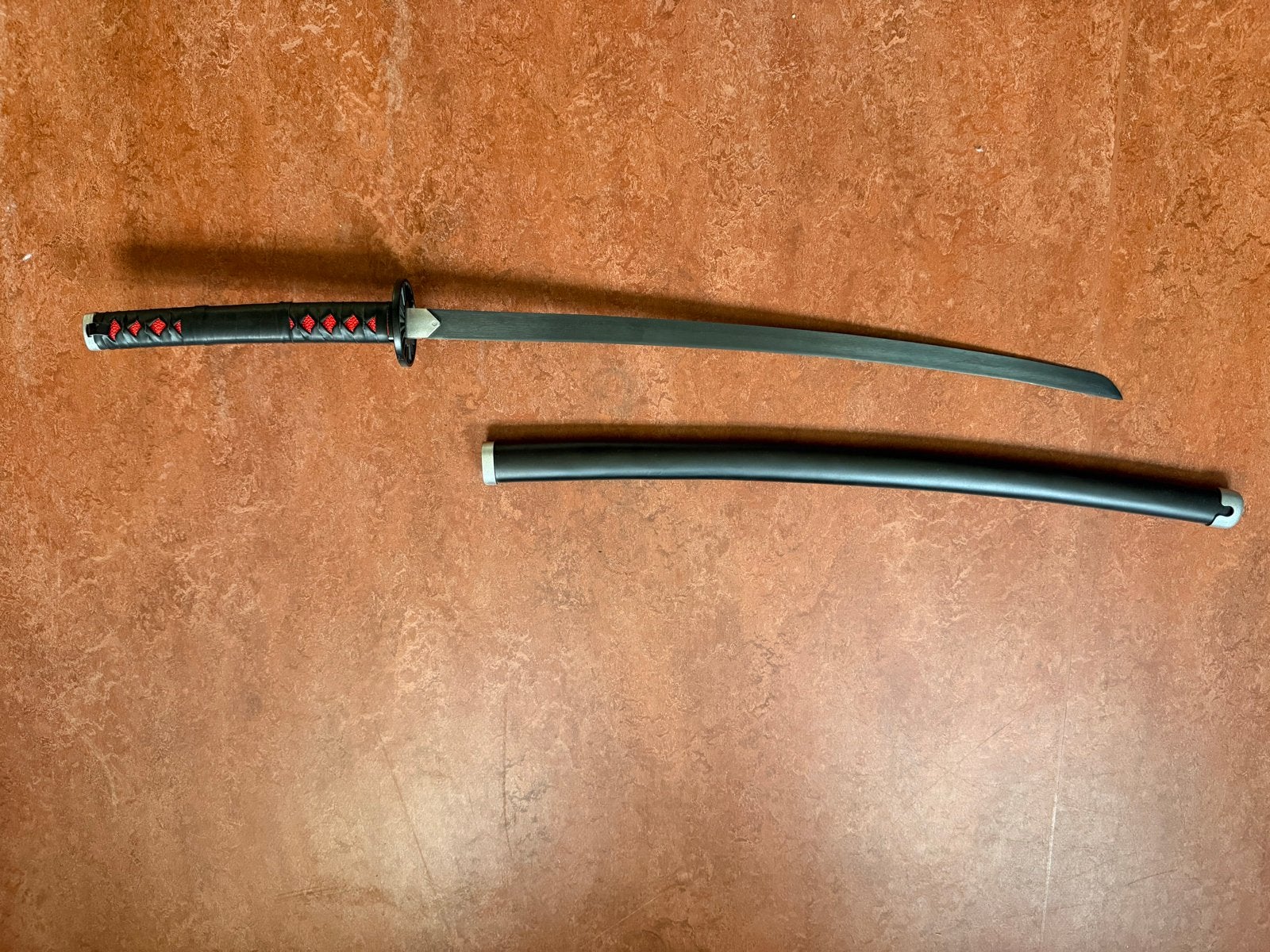 Decoratief Samurai Zwaard met Schede - Zwart/Rood, Ophalen of Verzenden, Zo goed als nieuw