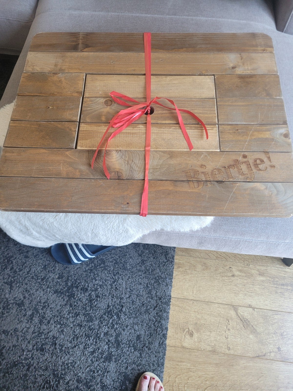 Bierkrat tafel., Tuin en Terras, Ophalen
