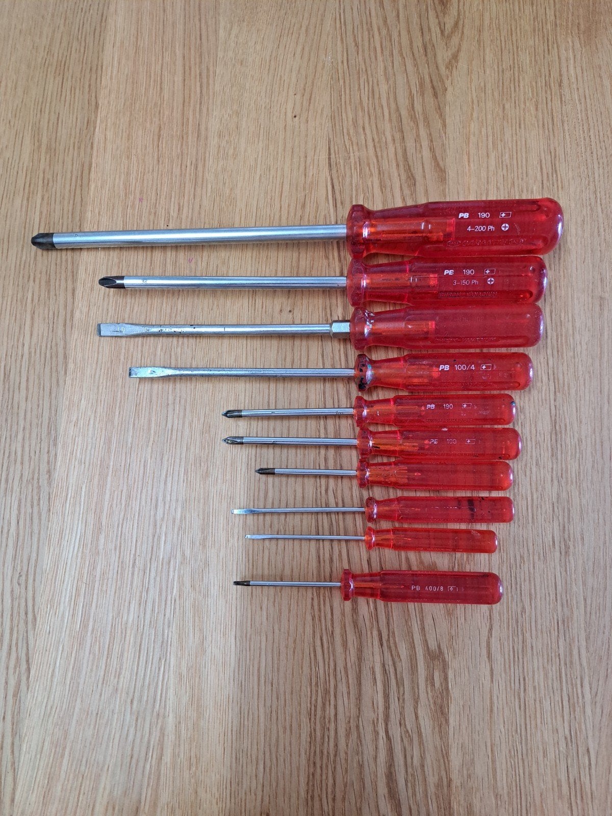 PB Swiss Tools Schroevendraaierset - Diverse Maten, Ophalen of Verzenden, Gebruikt, Schroevendraaier, Overige merken
