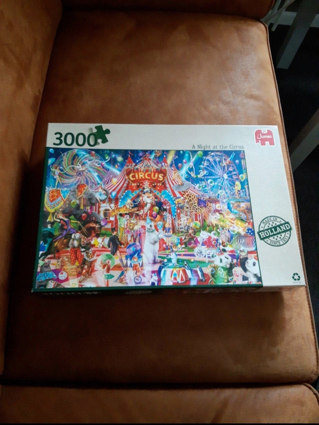 Jumbo Legpuzzel 3000 Stukjes - A Night at the Circus, Ophalen of Verzenden, Meer dan 1500 stukjes, Zo goed als nieuw, Legpuzzel