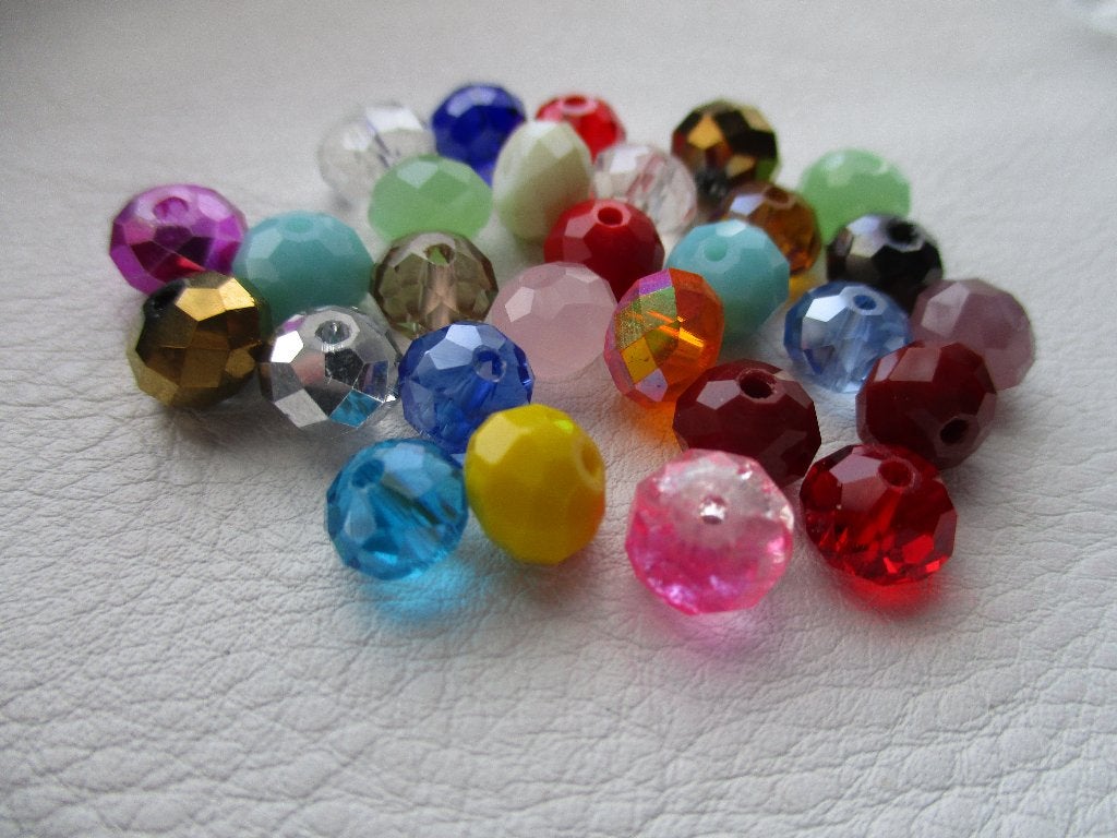 217/ AANBIEDING mooie mix tsjechische crystal kralen, Ophalen of Verzenden, Nieuw, Kraal