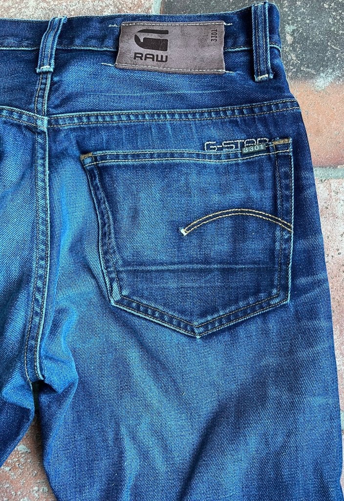 G-star Raw 3301 W29xL34, Blauw, W32 (confectie 46) of kleiner, Ophalen of Verzenden, G-Star