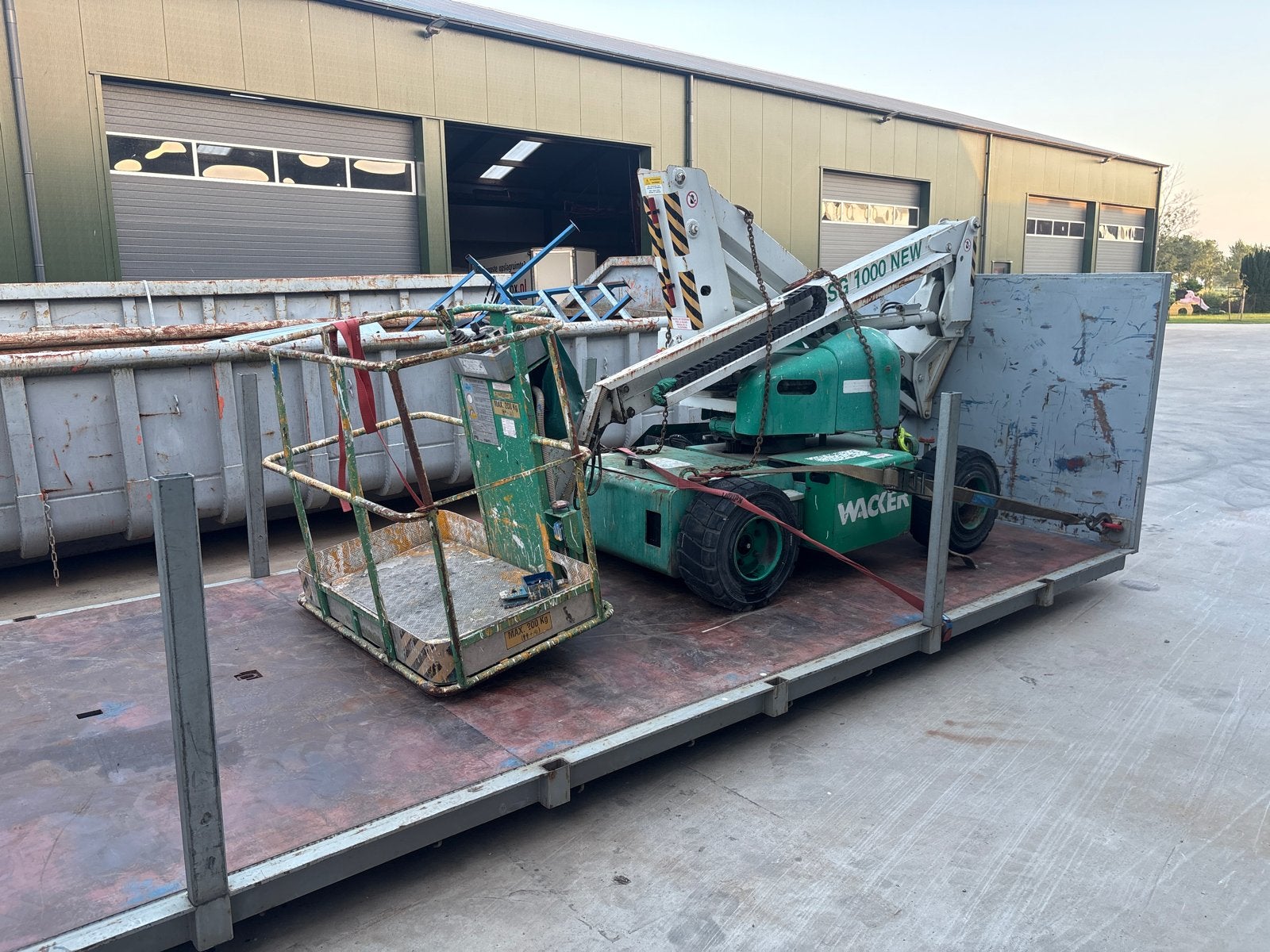 Wacker SG 1000 Hoogwerker - telescoop roterend, Ophalen