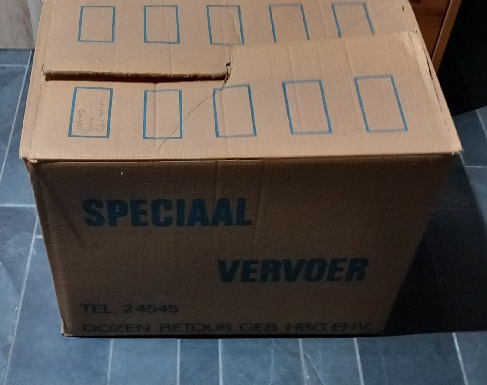 Vintage Philips Verhuisdoos met Guldens Statiegeld Retro, Ophalen of Verzenden, Zo goed als nieuw, Verpakking