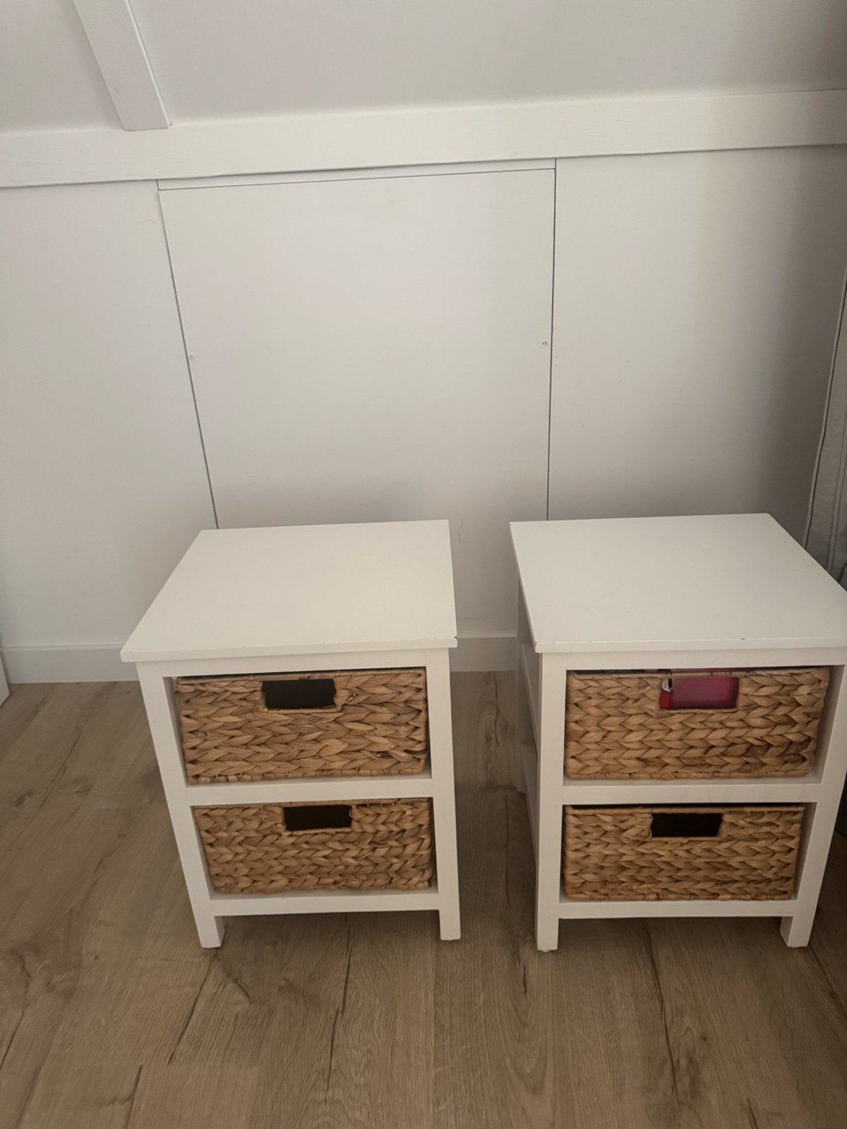 nachtkastjes met rieten manden, Ophalen, Gebruikt, Minder dan 45 cm, Minder dan 55 cm