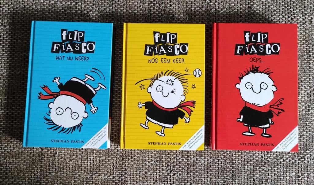 Flip Fiasco Boekenreeks - 3 delen, Ophalen of Verzenden, Zo goed als nieuw, Stephan Pastis, Fictie algemeen