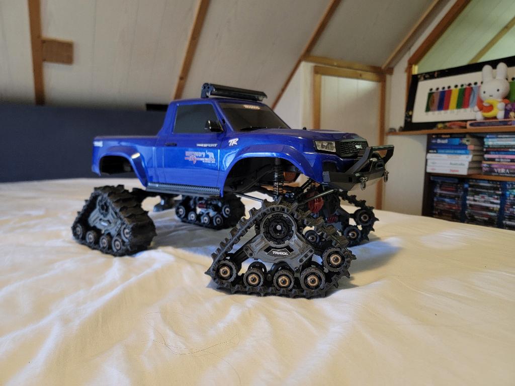 Traxxas TRX-4 met traxx (met extra's), Elektro, Auto offroad, Ophalen of Verzenden, Zo goed als nieuw