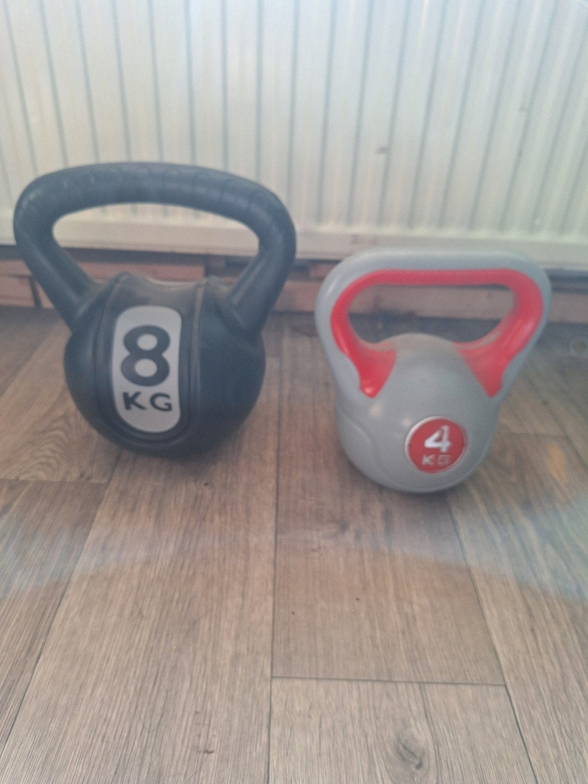 Kettlebell set 4kg en 8kg, Ophalen, Gebruikt, Benen, Kettlebell