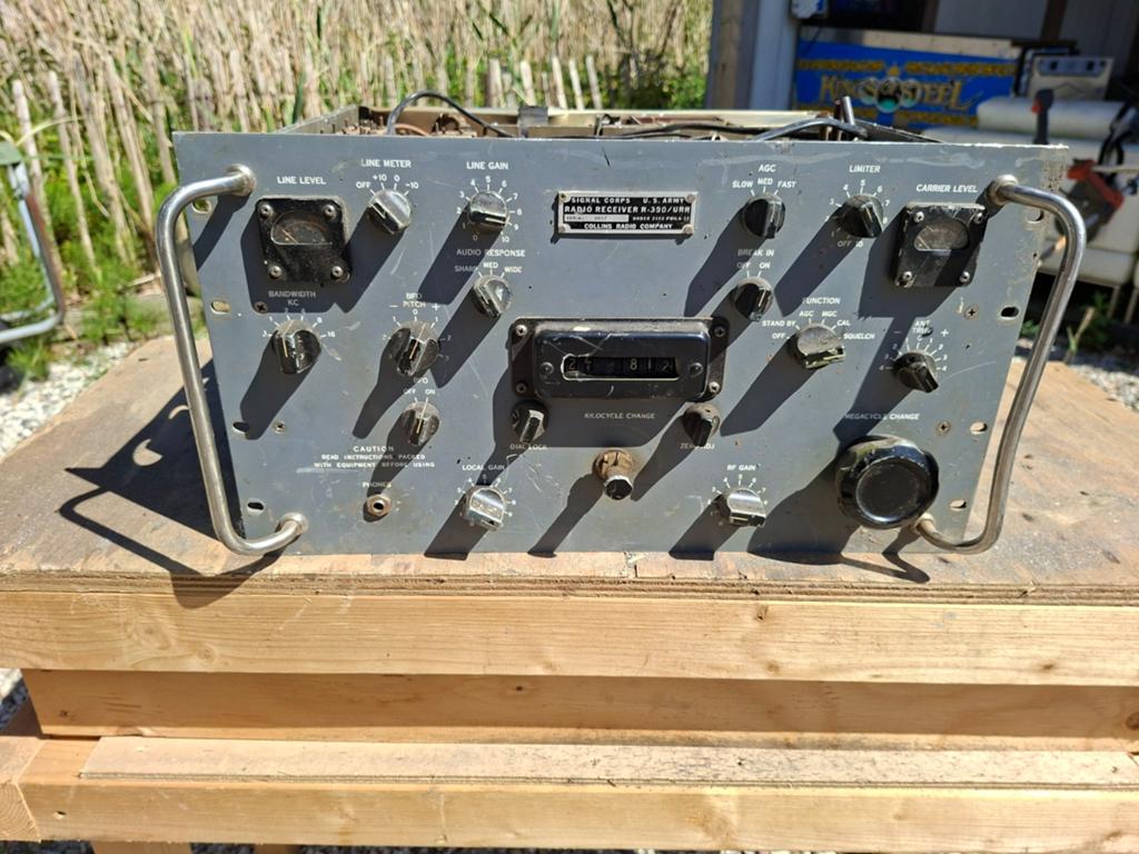 Zeldzame Collins R-390 URR (vroege non-A variant) Army Recei, Ophalen