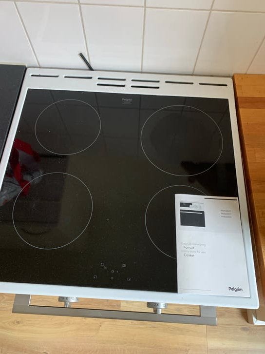 Pelgrim PF18160WIT inductiefornuis met oven, Witgoed en Apparatuur, Fornuizen, Ophalen, Gebruikt, 60 cm of meer, Keramisch