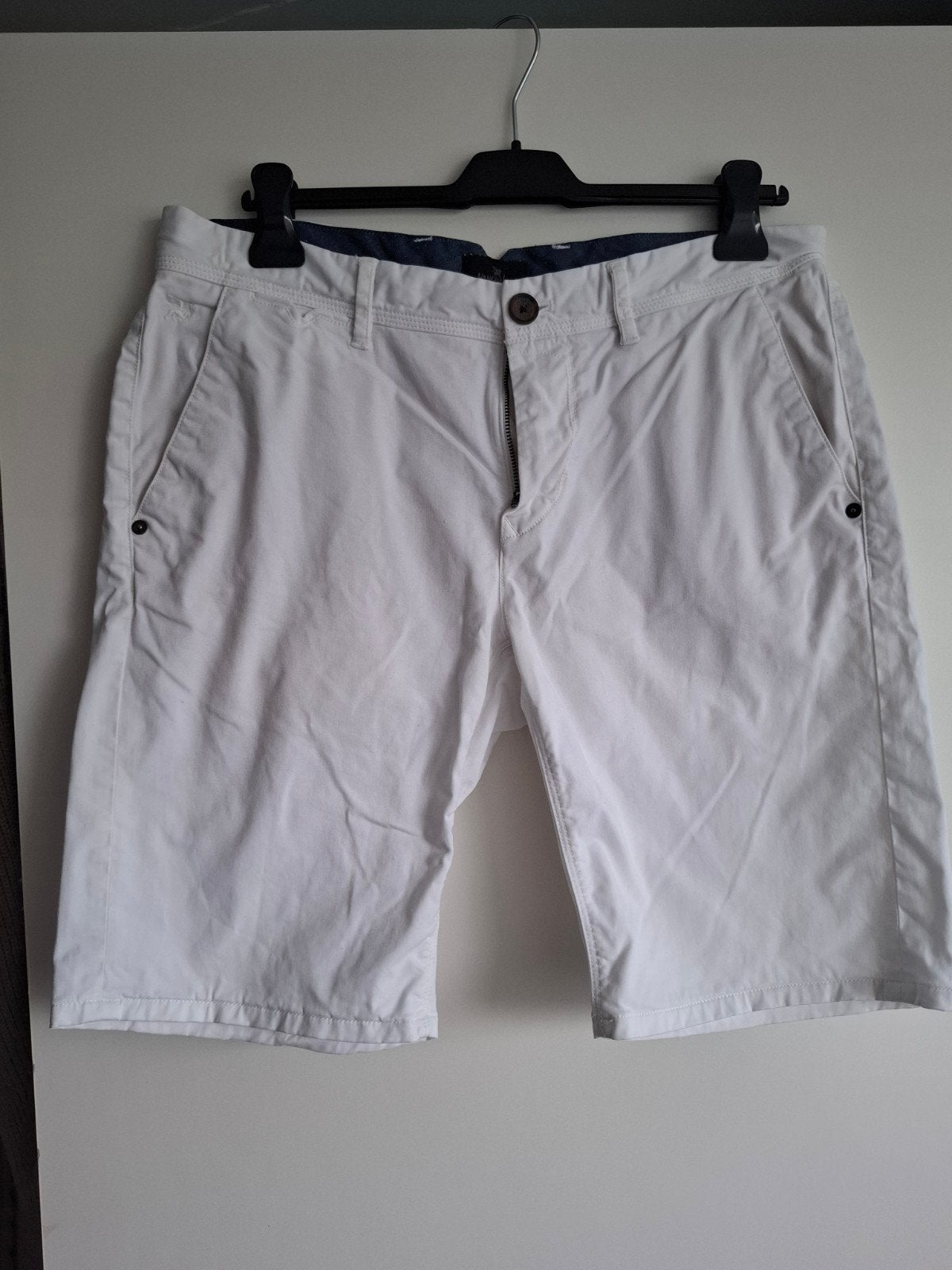 Vanguard Heren Shorts - Wit - Maat W34, Kleding | Heren, Broeken en Pantalons, Ophalen of Verzenden, Gedragen, Wit, Vanguard