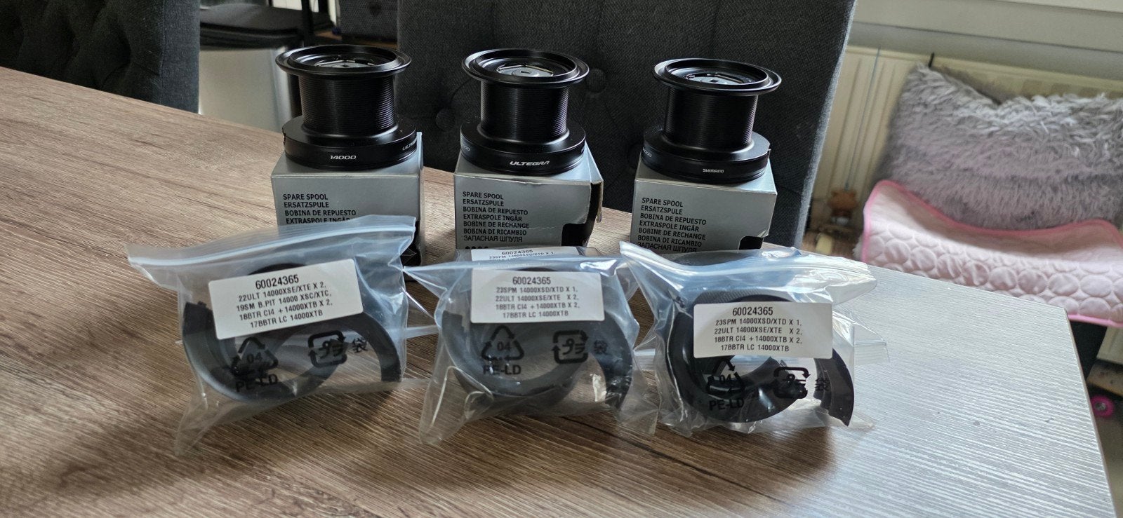 3X Shimano Ultegra 14000 XTE Spare Spool, Ophalen, Nieuw, Molen