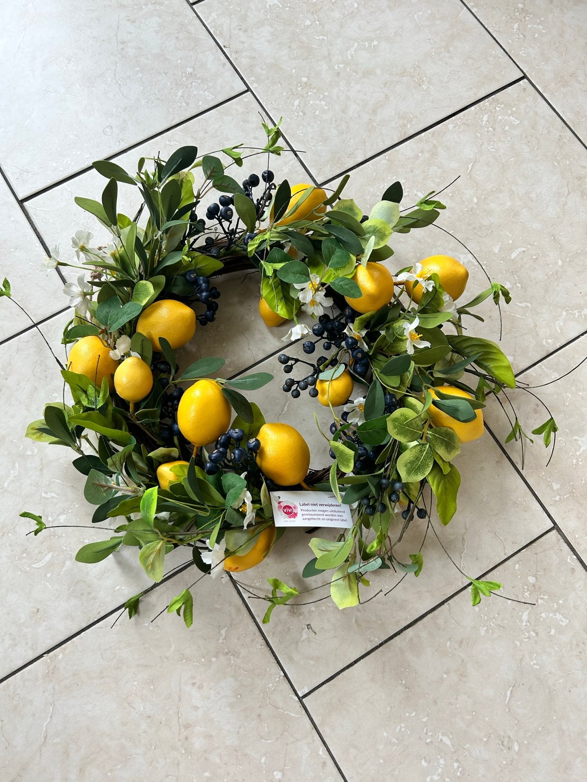 Luxe VIV Krans - Nieuw - Diameter 60 cm, Huis en Inrichting, Woonaccessoires | Kransen, Ophalen of Verzenden, Nieuw, Krans, Natuurlijk materiaal