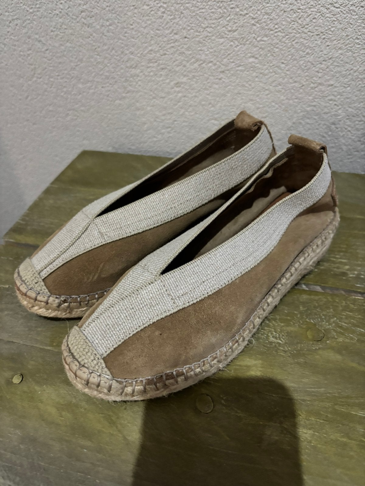 Nieuw shabbies maat 37, Beige, Ophalen of Verzenden, Zo goed als nieuw, Espadrilles of Moccasins