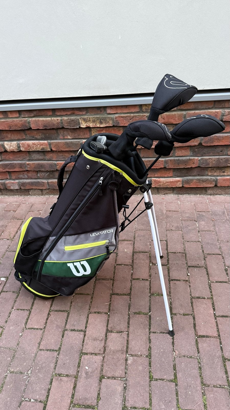Golftas met 4 clubs, Sport en Fitness, Golf, Ophalen, Gebruikt, Tas, Overige merken