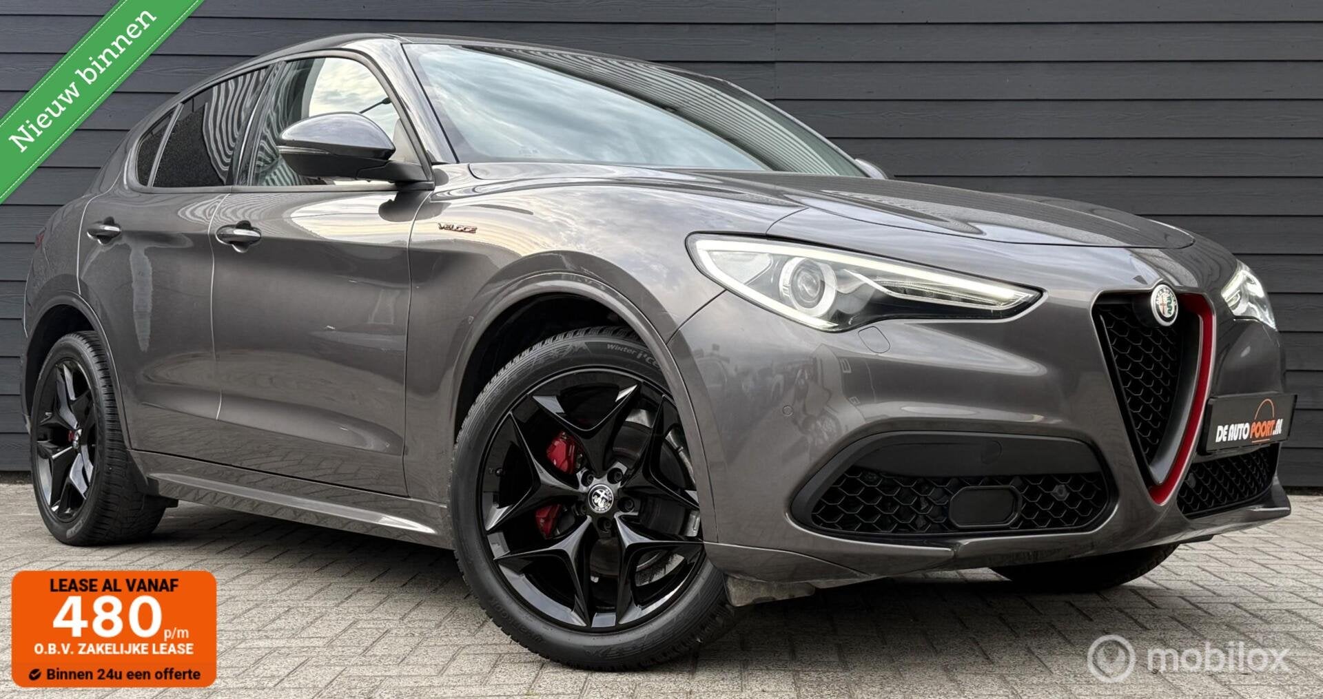 Alfa Romeo Stelvio 2.0 T 280PK Q4 Veloce Leder/LED/Winterpac, Automaat, 4 cilinders, Met garantie (alle), Leder