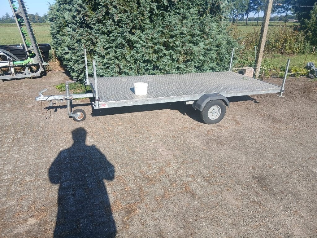 platte kar, 100 liter of meer, Ophalen, Gebruikt, Transportkar