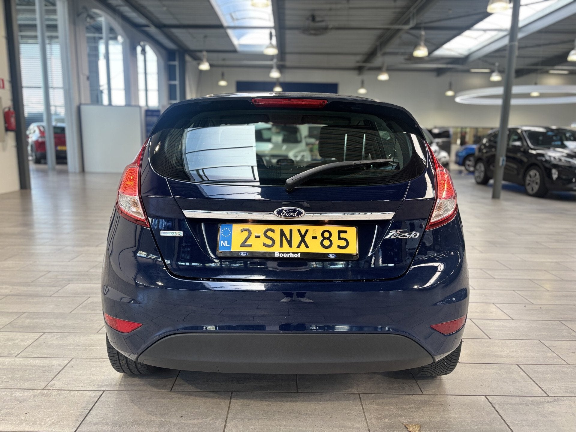 Ford Fiesta EcoBoost 100 pk Titanium | Automaat | Clima | 4, Zwart, Blauw, Origineel Nederlands, Bedrijf