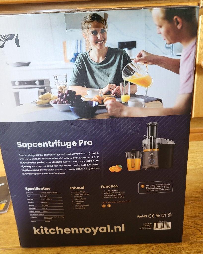 Kitchen Royal Sapcentrifuge, Huis en Inrichting, Ophalen, Overige typen, Zo goed als nieuw, Meerkleurig