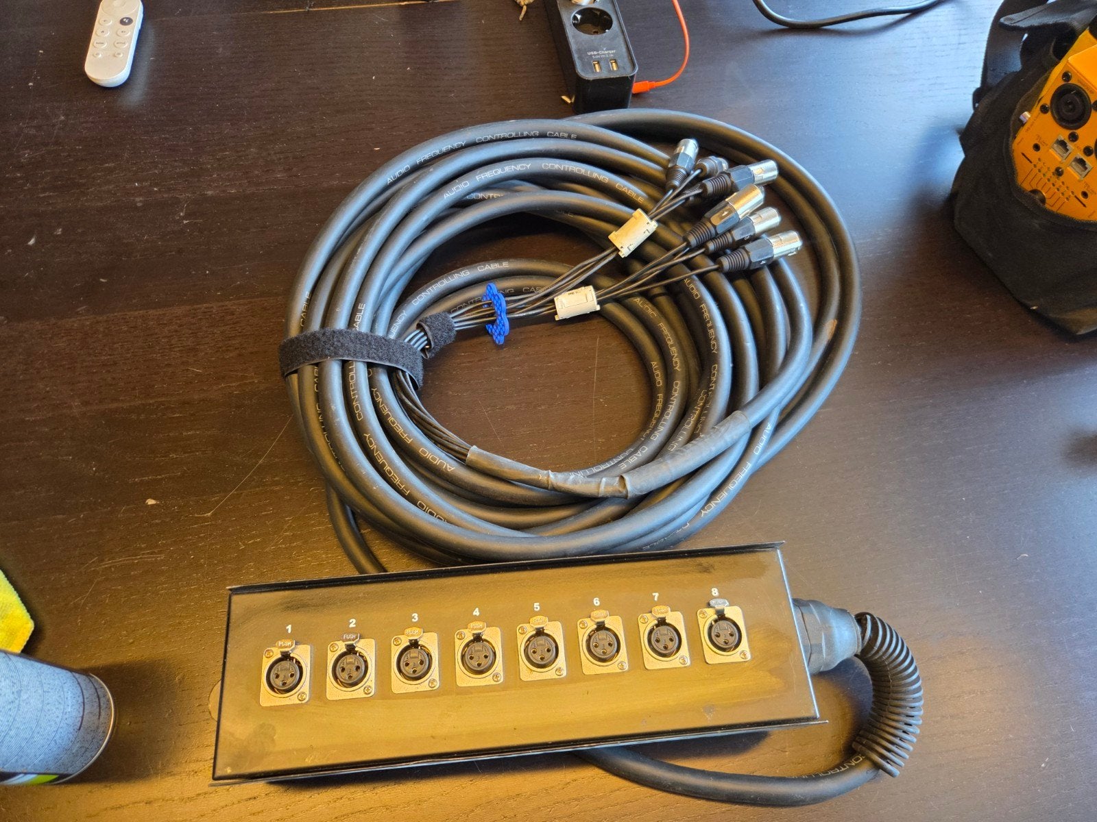 Multikabel 15 meter 8 kanaals, Muziek en Instrumenten, Kabels en Stekkers, Gebruikt, Apparatuur, Ophalen of Verzenden