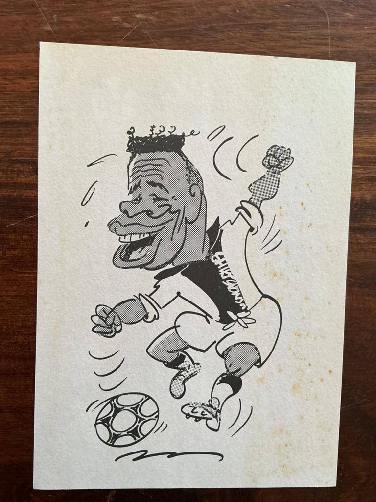 Voetbal karikatuur Dik Bruynesteyn Edgar Davids WK 1994, Ophalen of Verzenden, Knipsel(s)
