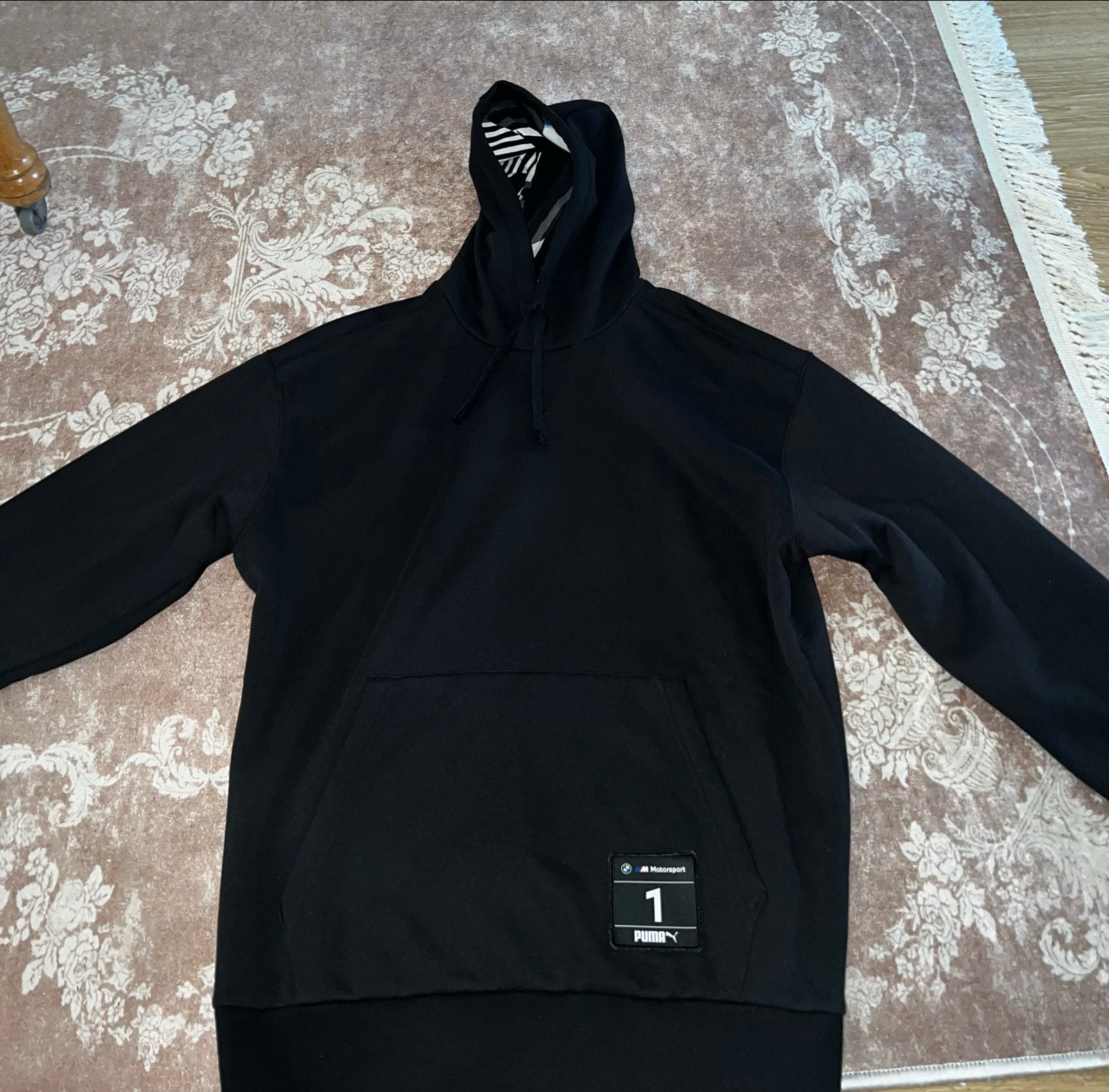 Puma BMW Motorsport Hoodie Zwart Maat M, Ophalen of Verzenden, Zo goed als nieuw, Maat 48/50 (M), Zwart