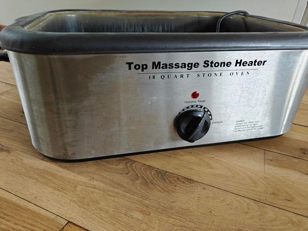 Massage stenen set in houten kist, Ophalen of Verzenden, Zo goed als nieuw, Overige typen