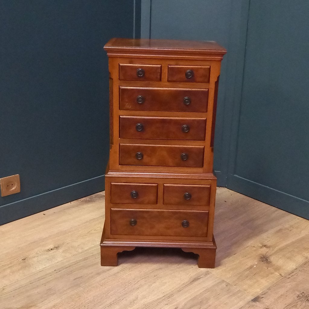 Reprodux Tallboy Chest on Chest Ladekast, Huis en Inrichting, Kasten | Ladekasten, Ophalen of Verzenden, 25 tot 50 cm, Minder dan 50 cm