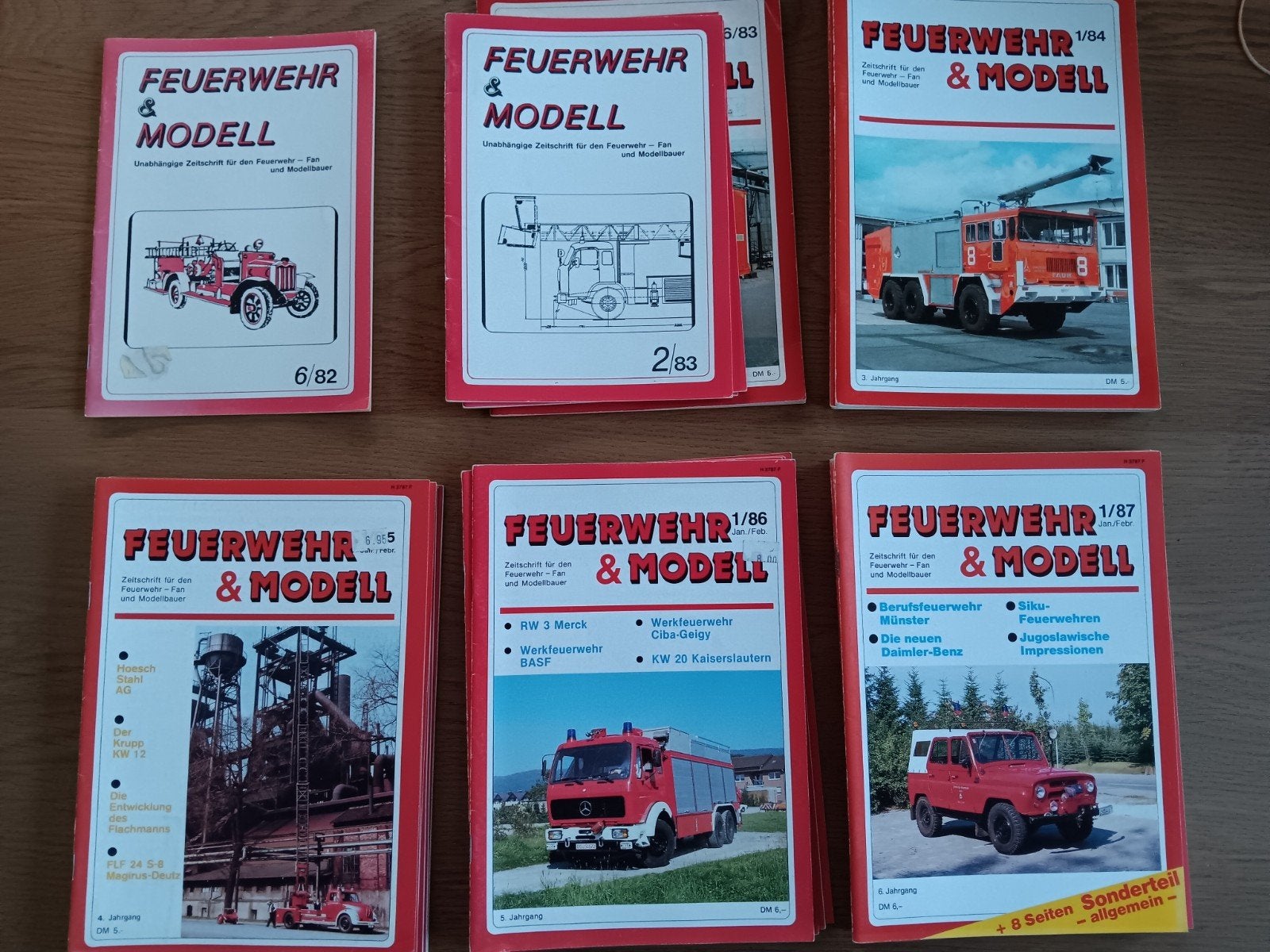 FEUERWEHR & MODELL 1982 - 1987 - Brandweervoertuigen, Ophalen of Verzenden, Overige merken