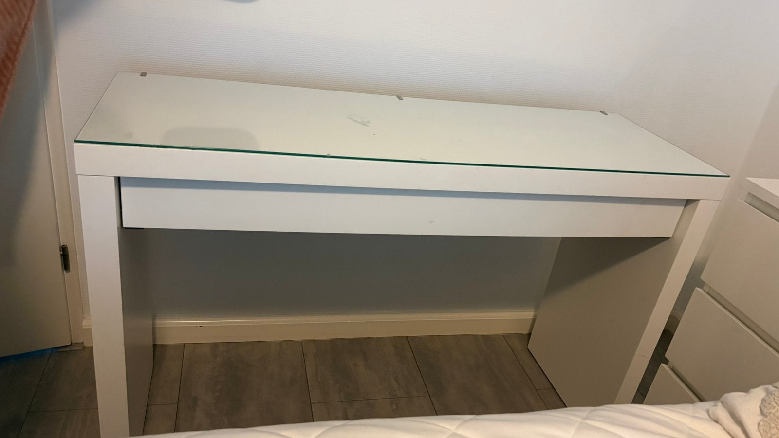Malm kaptafel Ikea, Huis en Inrichting, Ophalen, Gebruikt, 100 tot 150 cm, Minder dan 100 cm