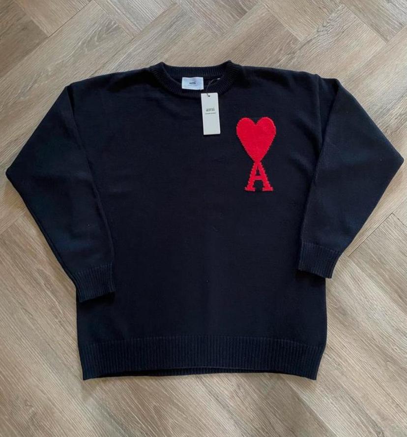 Ami Paris sweater, Kleding | Heren, Truien en Vesten, Ophalen of Verzenden, Nieuw, Maat 48/50 (M), Zwart
