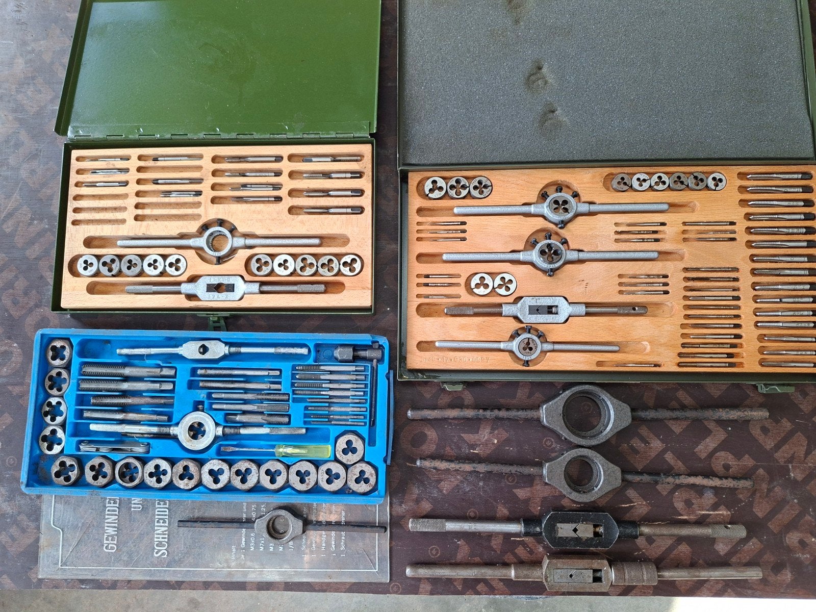 Complete Tappen en Snijplaten Set - Diverse Maten, Ophalen of Verzenden, Gebruikt, Overige typen, Overige merken