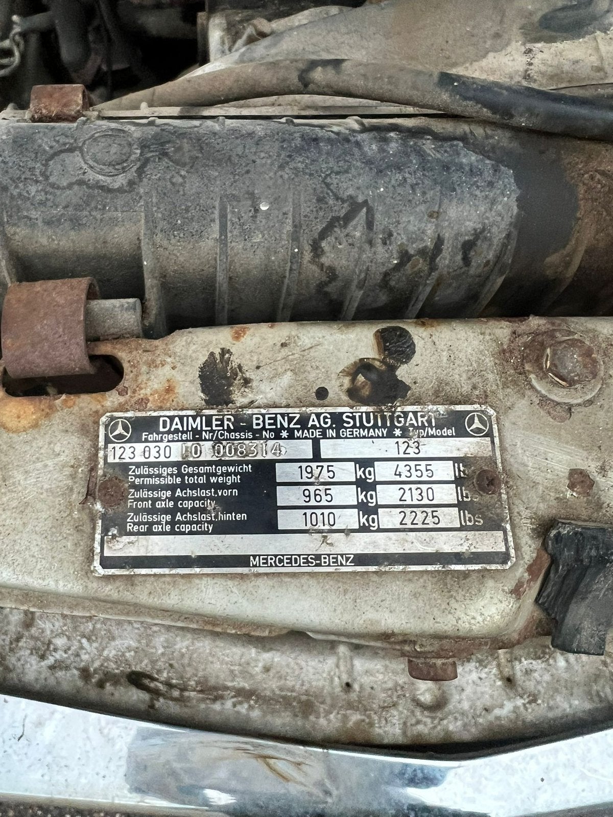 Mercedes benz w123 280e oldtimer geen papieren !, foto 11