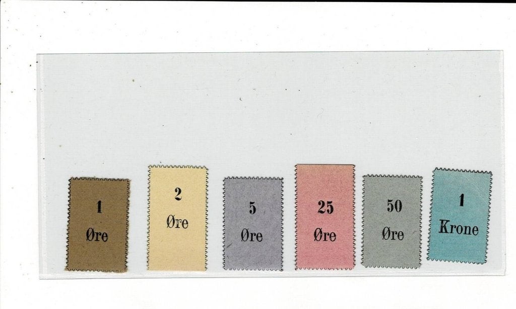 Groenland, serie  6 x militairgeld 1940 (rare) - UNC, Ophalen of Verzenden, Overige landen