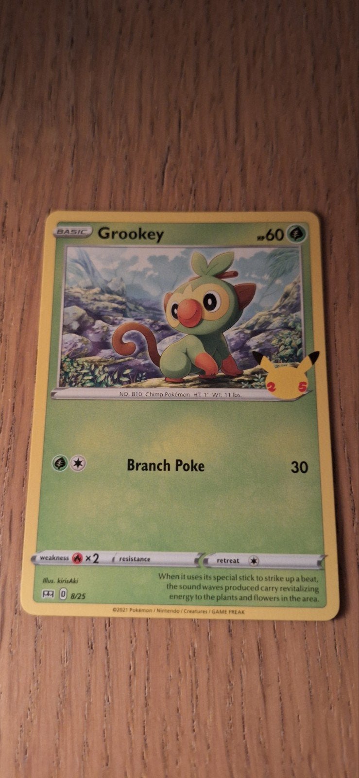 Grookey 8/2 25th mcdonalds anniversary, Ophalen of Verzenden, Nieuw