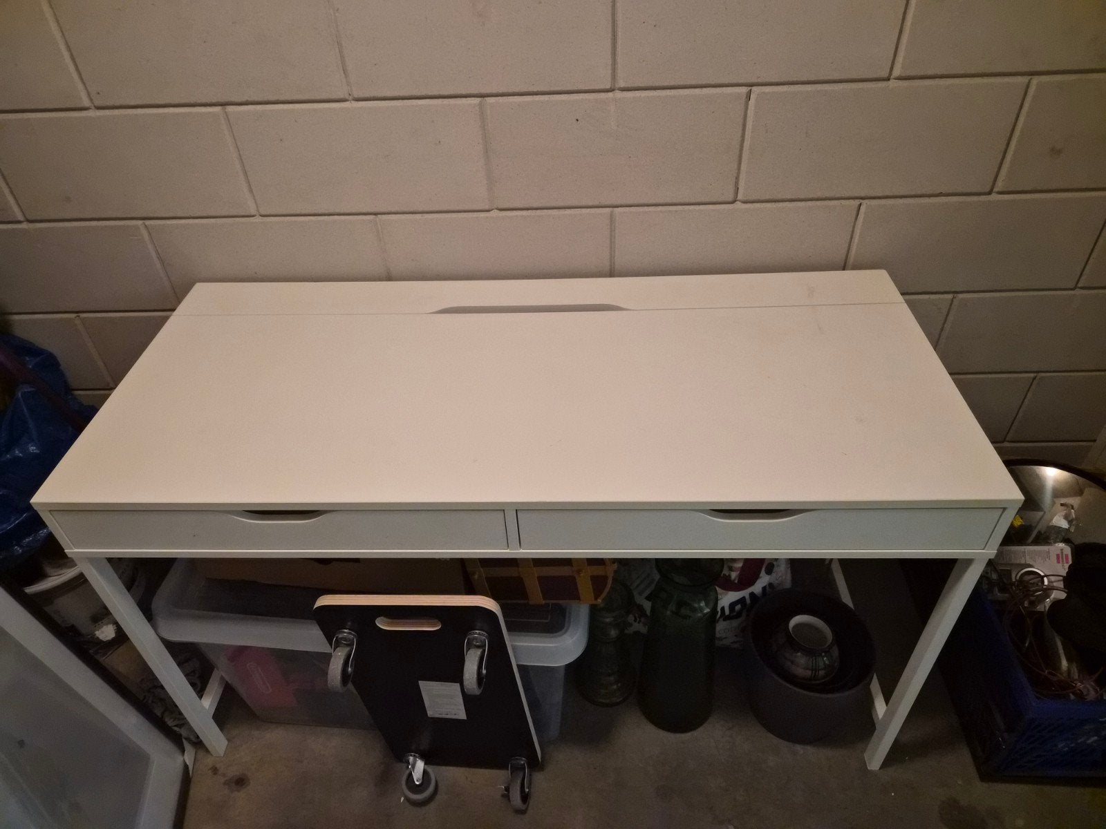 Ikea bureau ALEX, Huis en Inrichting, Ophalen, Gebruikt, Kabelgoot, IKEA
