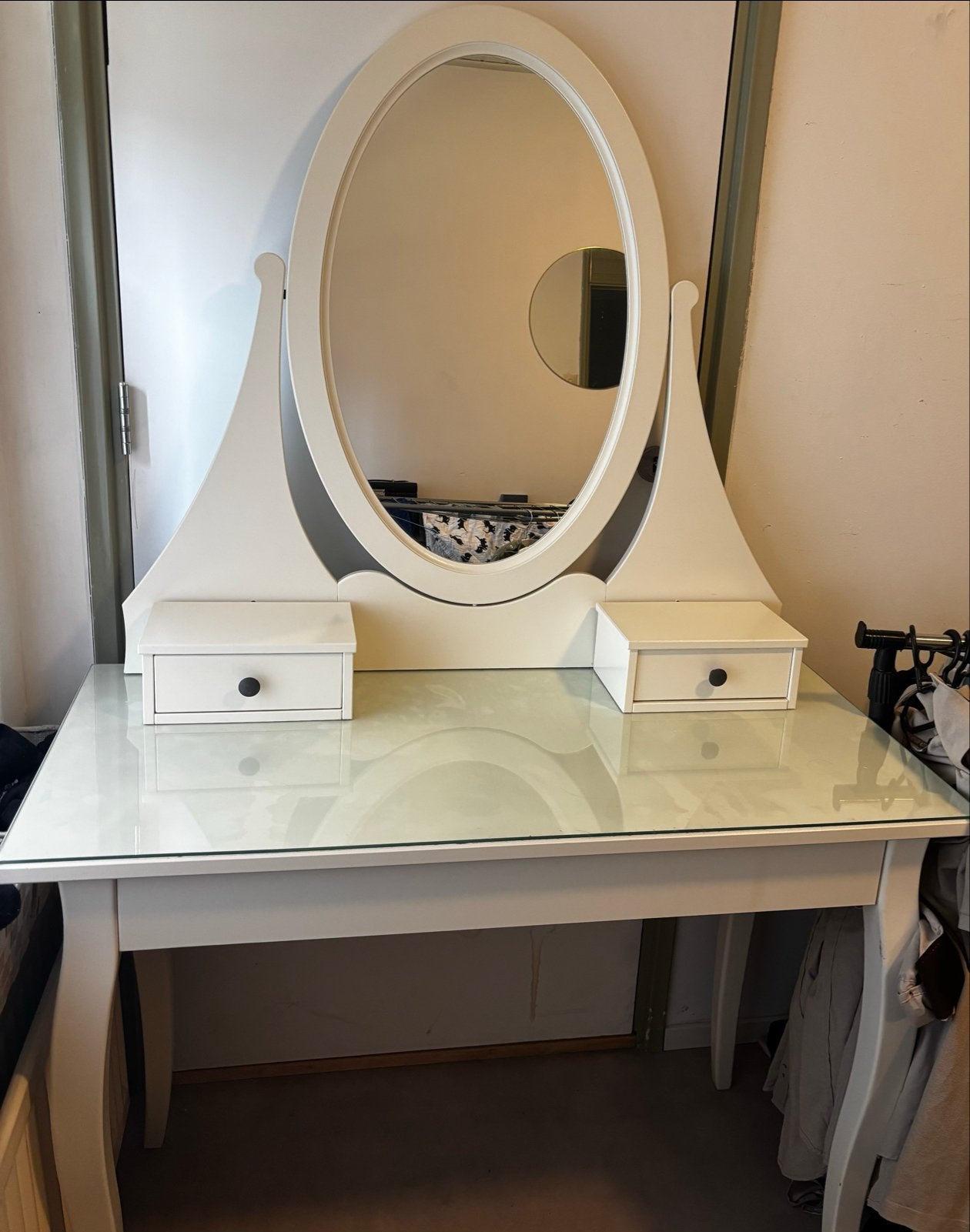 IKEA HEMNES Kaptafel, Ophalen, 100 tot 150 cm, 50 tot 100 cm, Zo goed als nieuw