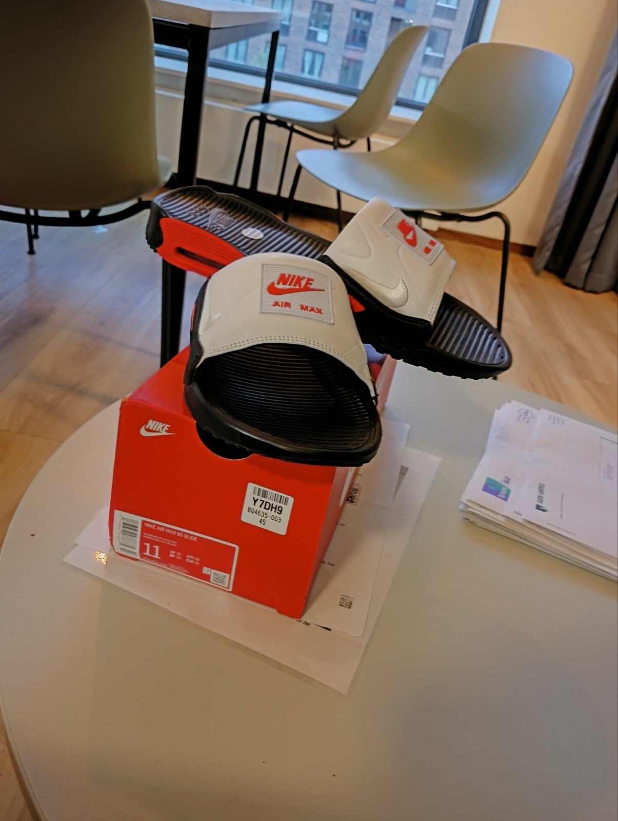Nike Air Max 90 Slide slippers(Chile red) - Maat 45 - Nieuw, Ophalen of Verzenden, Nieuw
