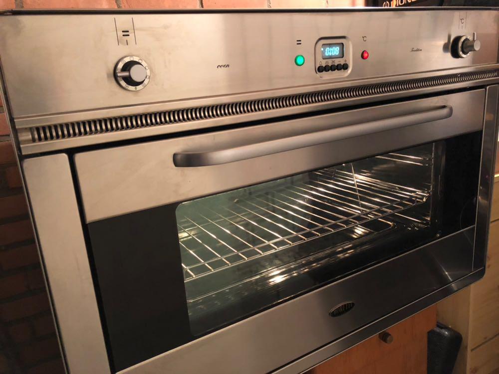 Boretti oven 90cm met DRAAISPIT Hetelucht,grill,oven  INBOUW, Ophalen of Verzenden, Zo goed als nieuw