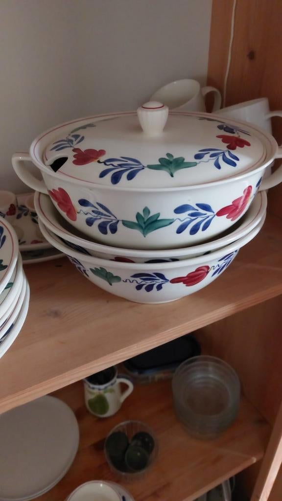 Boerenbont schalen en diepe borden - Gebruikt maar netjes, Huis en Inrichting, Ophalen of Verzenden