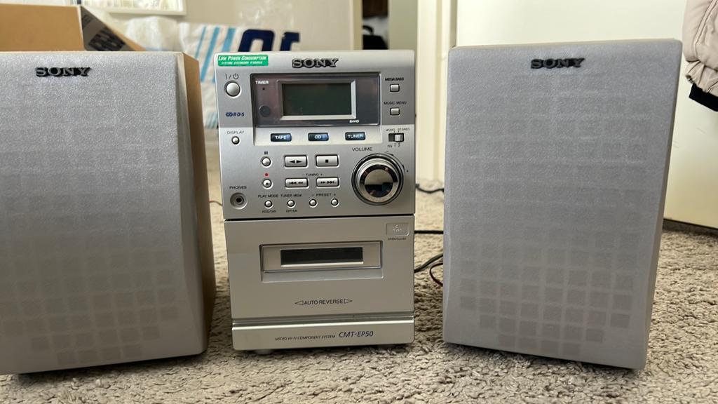 Sony HCD-EP50 Stereo Set met CD, Cassette en Radio, Ophalen, Gebruikt, Cassettedeck, Microset