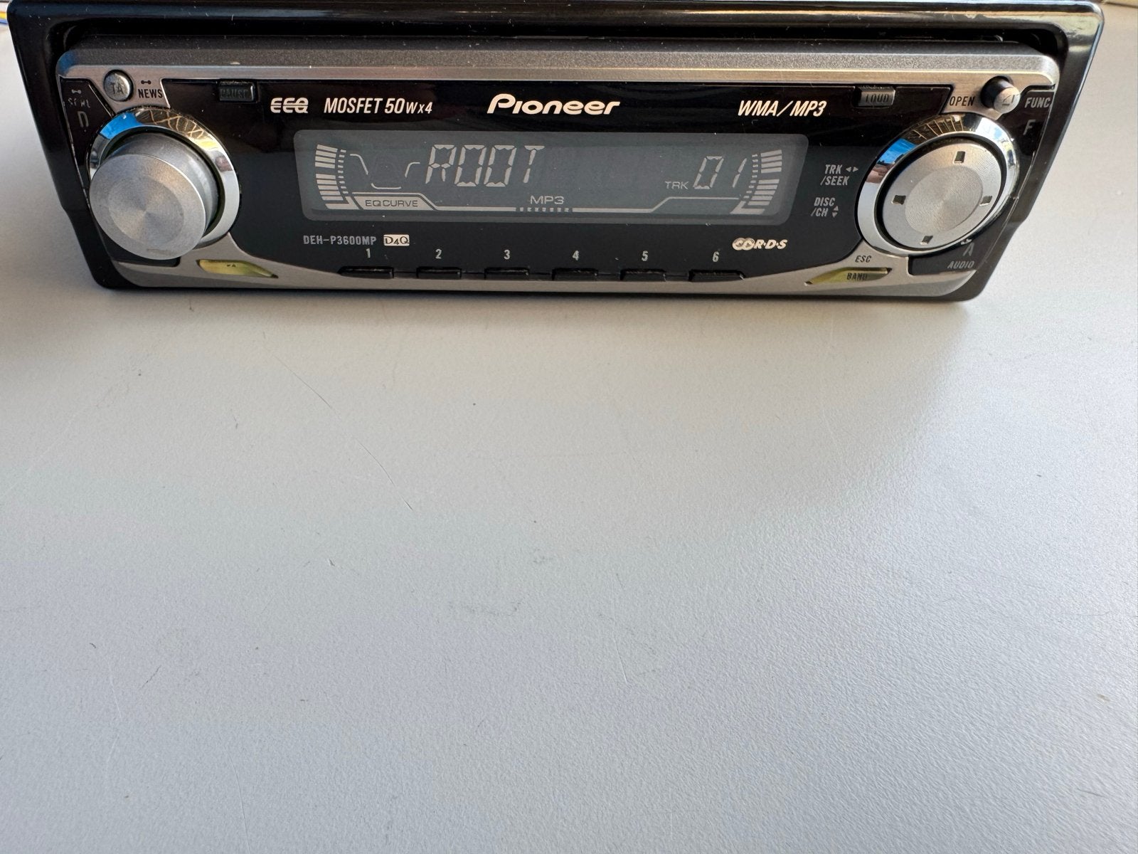 Pioneer DEH-P3600MP Autoradio - WMA/MP3 CD-speler, Ophalen of Verzenden, Zo goed als nieuw