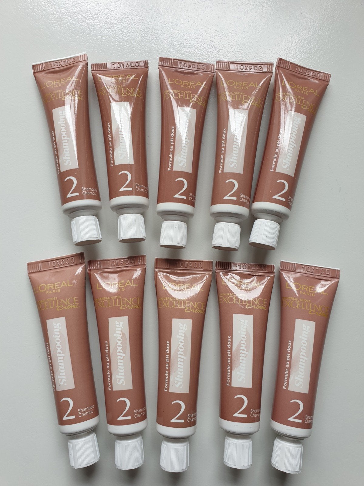 L'Oréal Excellence Shampoo 10x12ml - Ideaal voor mee op reis, Ophalen of Verzenden, Nieuw, Shampoo of Conditioner
