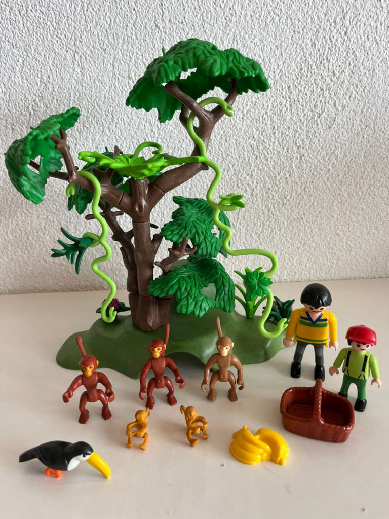 Playmobil apenboom 3238, Ophalen of Verzenden, Zo goed als nieuw, Complete set