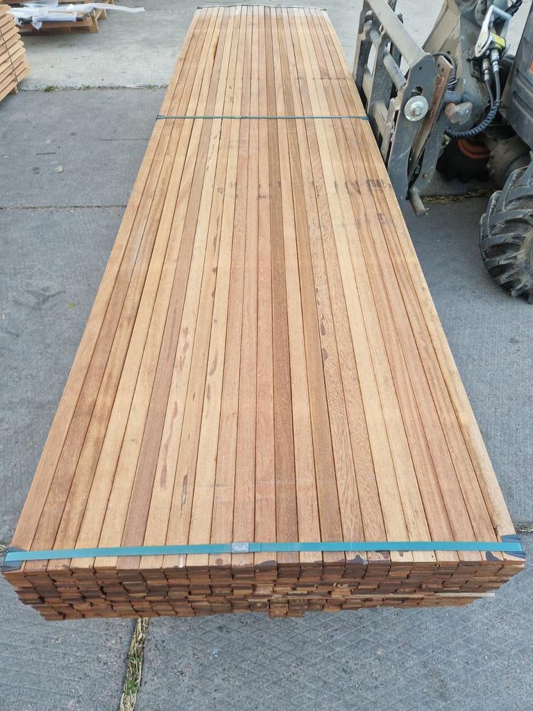 Hardhouten latten geschaafd, Nieuw, Ophalen of Verzenden, Hout